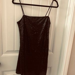 H&M Sexy Sequined Little Black Dress  Sz S
